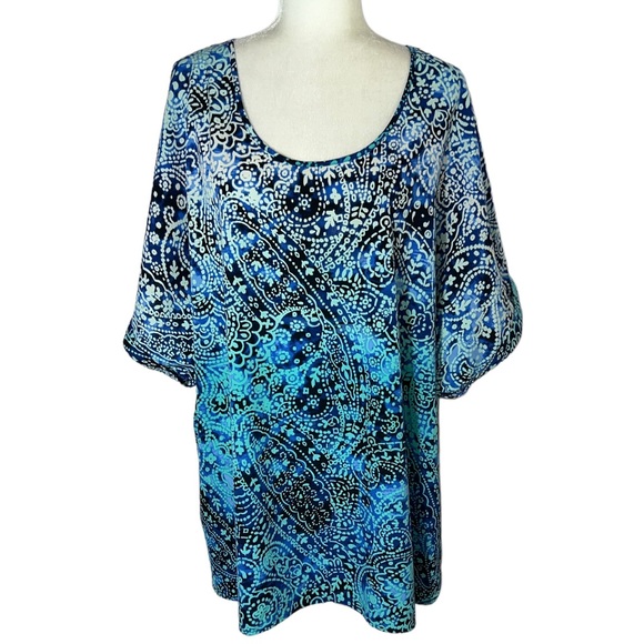 “Maggie Barnes” Short Sleeve Blouse - Picture 2 of 13